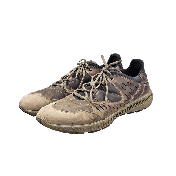 Ecco Men\'s Size 11 US 45 EU Terra Walk Brown Leather Hiking Shoes Sneakers‎ READ main image 8